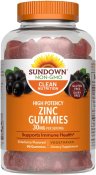 Sundown Naturals Zinc Gummies 90 Count