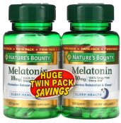 Nature's Bounty Melatonin 10mg Twin Pack 60 + 60 Count