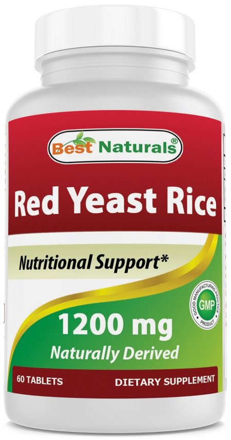 (image for) Best Naturals Red Yeast Rice 1200 mg 60 Tablets