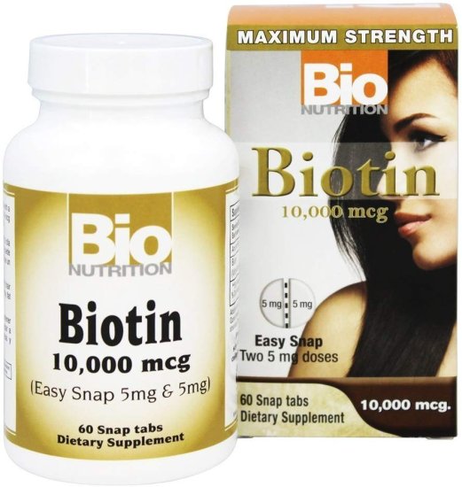 (image for) Bio Nutrition Biotin 10000mcg 60 Tablets