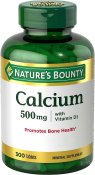 Nature's Bounty Calcium 500 mg w/Vit D Tablets 300 Count