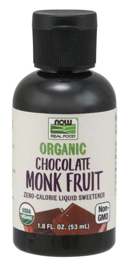 (image for) Now Foods Org Monk Fruit Chocolate Liquid 1.8 Fl oz