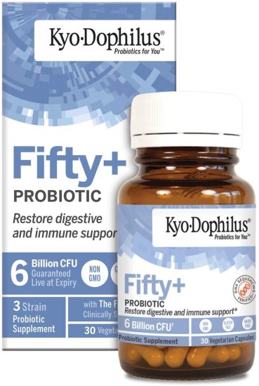 (image for) Kyolic Kyo-Dophilus Fifty Plus Probiotic 30 Vegetable Capsules