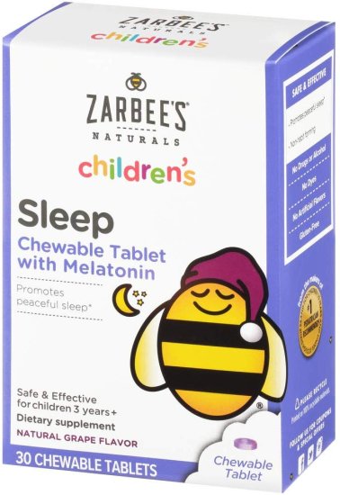 (image for) Zarbee\'s Naturals Children\'s Sleep Melatonin Grape 30ct