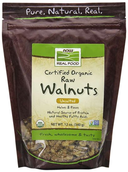 (image for) Now Foods Walnuts Certified Organic - 12 oz