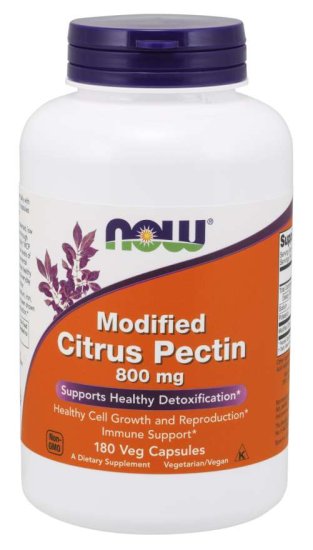 (image for) Now Foods Citrus Pectin (Modified) 800 mg - 180 Veg Capsules