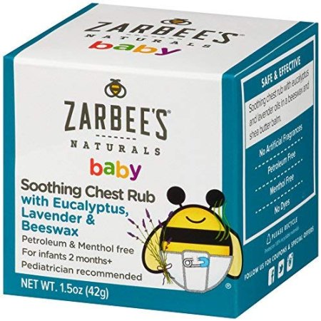 (image for) Zarbee's Baby Chest Rub Eucalyptus, Lavender, Beeswax 1.5oz