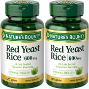 Nature's Bounty Red Yeast Rice 600 mg capsules 120 Count