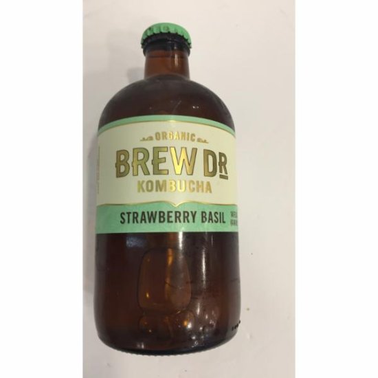 (image for) Brew Dr. Organic Kombucha Strawberry Basil 14 oz