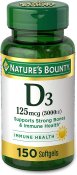 Nature's Bounty Vitamin D5000 IU 150 Count