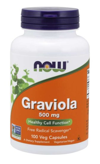 (image for) Now Foods Graviola 100 Veg Capsules