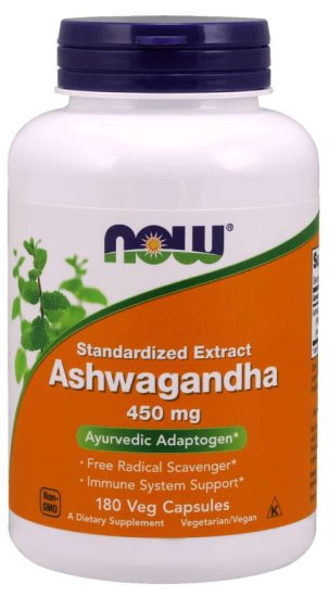 (image for) Now Foods Ashwagandha Ext 450 mg 180 Vcaps