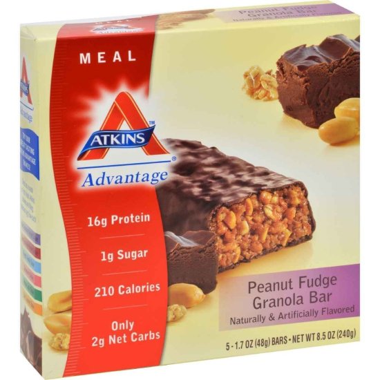 (image for) Advantage Bars - Peanut Fudge Granola - 5 Count