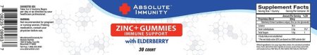 (image for) Absolute Immunity ZINC and Elderberry Gummies 30 Count