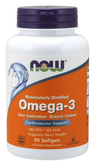 (image for) Now Foods Omega-3 Enteric 90 Sgels