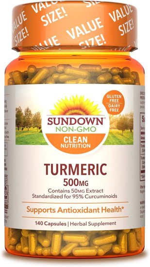 (image for) Sundown Naturals Turmeric 500mg 140 Count