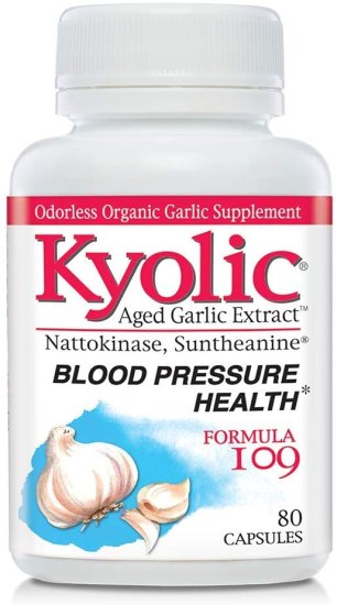 (image for) Kyolic Garlic Formula 109 Blood Pressure Health 80 Capsules