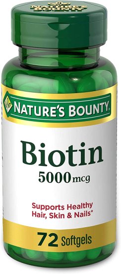 (image for) Nature\'s Bounty Biotin 5000 mcg 72ct