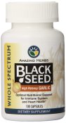 Amazing Herbs Black Seed with High Potency Garlic 100 Capsules