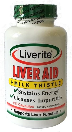 (image for) Liverite Liver Aid With Milk Thistle 150 Caps