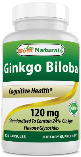 (image for) Best Naturals Ginkgo Biloba 120 mg 120 Capsules