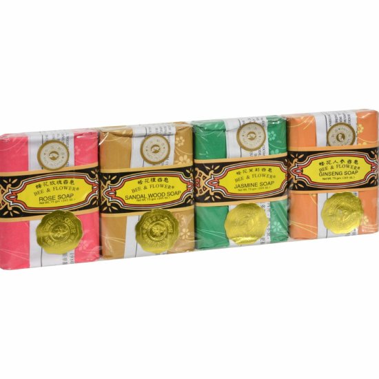 (image for) Bee and Flower Bar Soap Gift Set 4 Bars