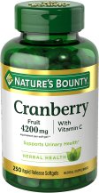 (image for) Nature's Bounty Cranberry with Vitamin C Softgels 250 Count