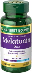 (image for) Nature's Bounty Melatonin 5 mg. Softgels 90 Count