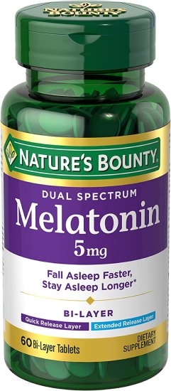 (image for) Nature\'s Bounty Melatonin 5 mg. Softgels 90 Count