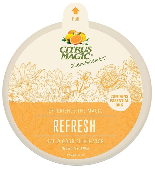 (image for) Citrus Magic ZenScents Solid Odor Eliminator Refresh 7 Oz