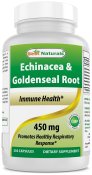 Best Naturals Echinacea Goldenseal 450 mg 250 Caps