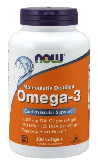 (image for) Now Foods Omega-3 1000mg 200 softgels