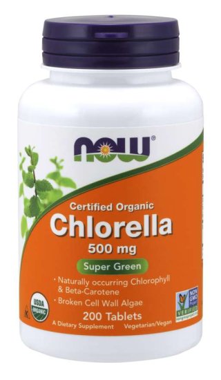 (image for) Chlorella 500 mg Certified Organic - 200 Tablets