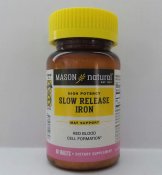 Mason Naturals Slow Release Iron Tablets 60 ct