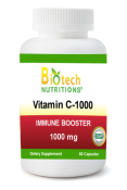 Biotech Nutritions Vitamin C-1000 1000 mg 60 Vegetable Capsules