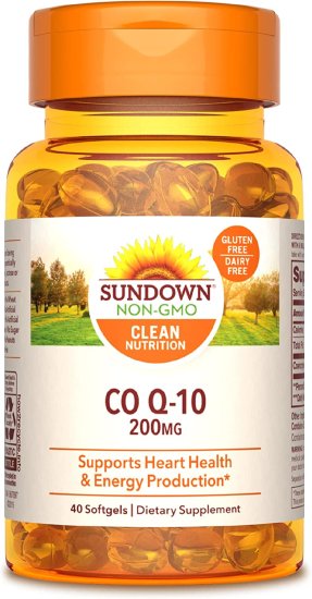 (image for) Sundown Naturals Co Q10 200mg Softgels 40 Count