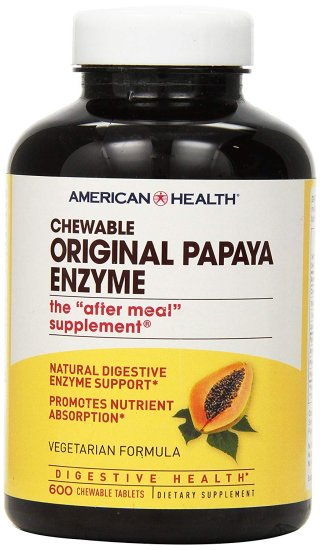 (image for) American Health Original Papaya Enzyme 600 Chewable Tablets