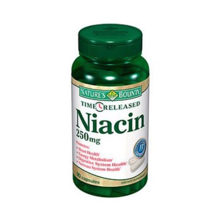 (image for) Nature's Bounty Niacin 250 mg. T/R Capsules 90 Count