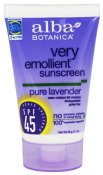 Alba Botanica Sunscreen Lavender SPF 45 1 oz