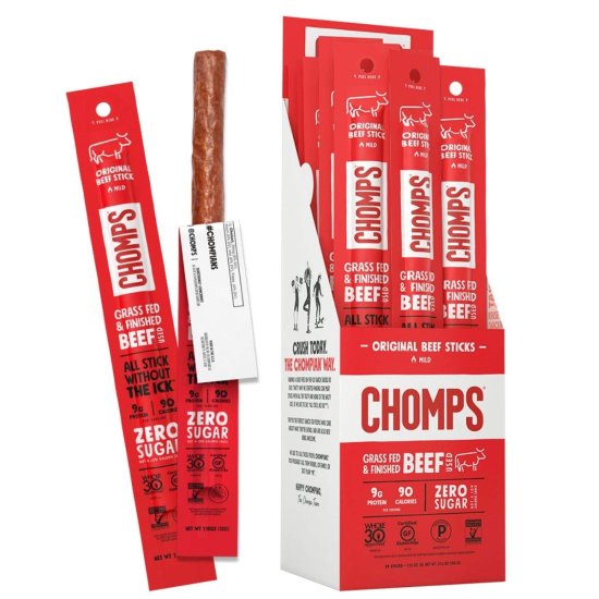 (image for) Chomps Original Beef Sticks 1.15 oz 24 ct