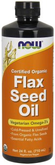 Now Foods Flax Seed Oil Organic 24 Fl oz