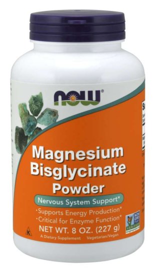 (image for) Now Foods Magnesium Bisglycinate Powder 8 oz