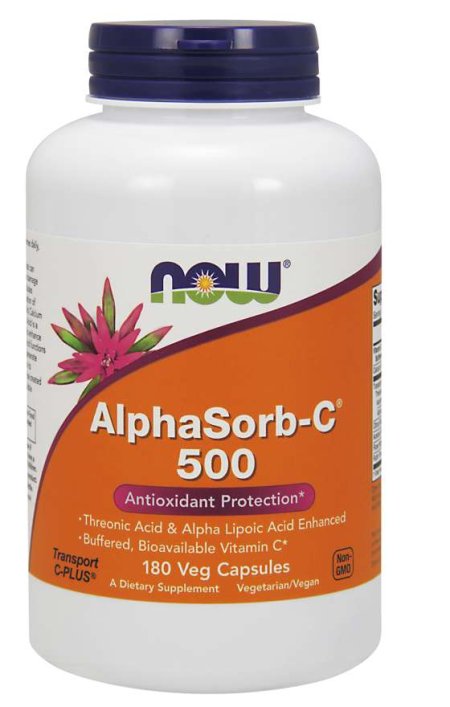 (image for) Now Foods AlphaSorb-C 500 180 Veg Capsules