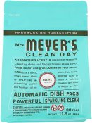 Mrs. Meyer's Clean Day Automatic Dishwasher 20 Pods Basil