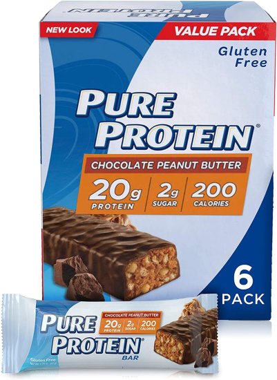 (image for) Pure Protein Bars Chocolate Peanut Butter 6 Bars