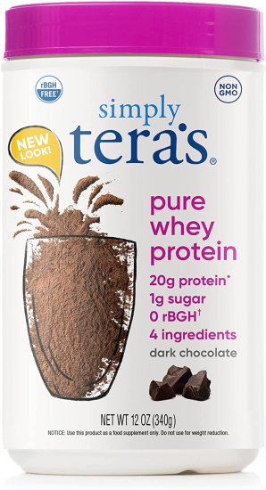 (image for) Tera\'s Whey Dark Chocolate rBGH Free Protein 12oz