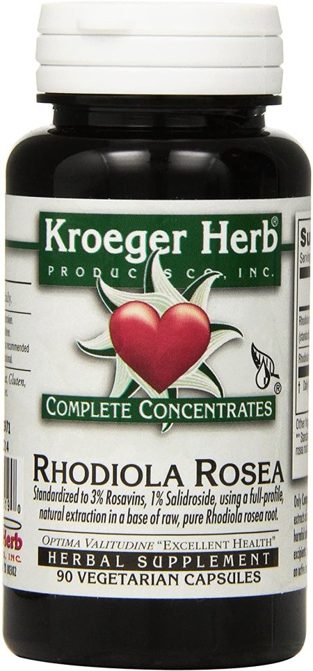 (image for) Kroeger Herb Rhodiola Rosea 90 Vege Capsules