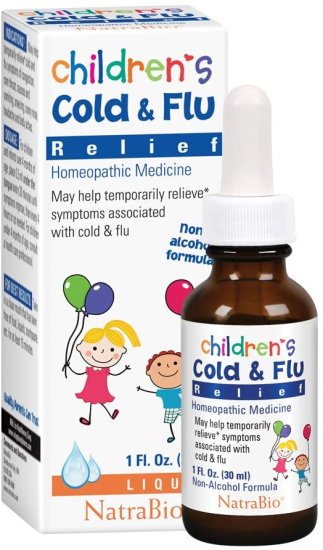 (image for) NatraBio Children\'s Cold and Flu Relief 1 oz