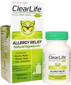 ClearLife Homeopathic Allergy Relief Tablets 100 Count