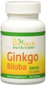 Biotech Nutritions Ginkgo Biloba 300 mg 60 Capsules